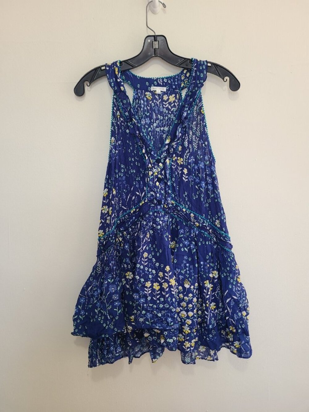 POUPETTE ST BARTH Mae Mini Dress in Blue Bouquet size S